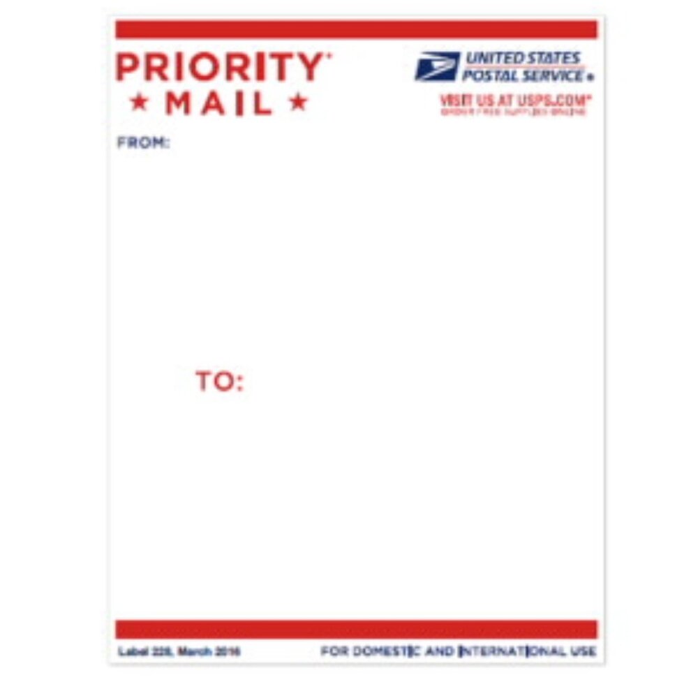 Shipping Label only